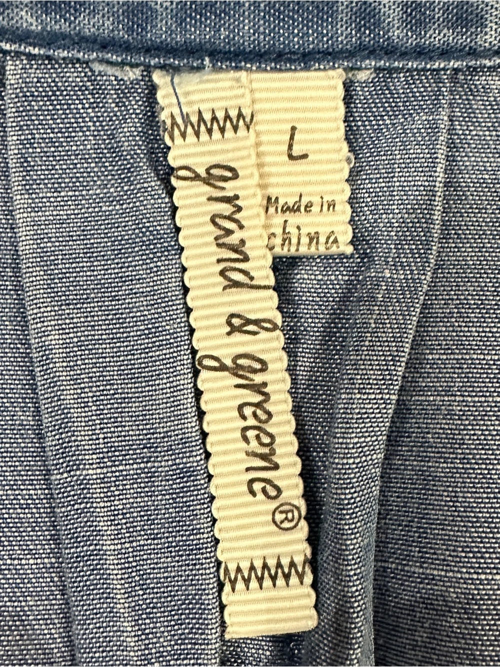 Grand & Greene 100% Tencel Roll Tab Sleeve Button Front Shirt - Picture 3 of 5